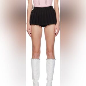 Pushbutton sz XS black Pleated Micro twill skirt mini skort viral k-pop bts